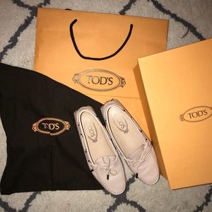 Tod’s: Blush Pink Loafers w/ Box & Bags!